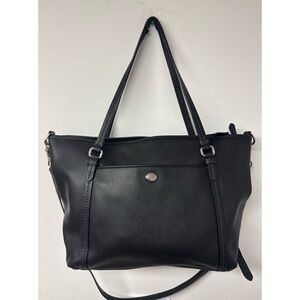 Coach Black Leather Shoulder Bag